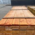 Ca. 120x Douglas Wisselsponning/Halfhoutsrabat, 18x190mm, lengte 300cm